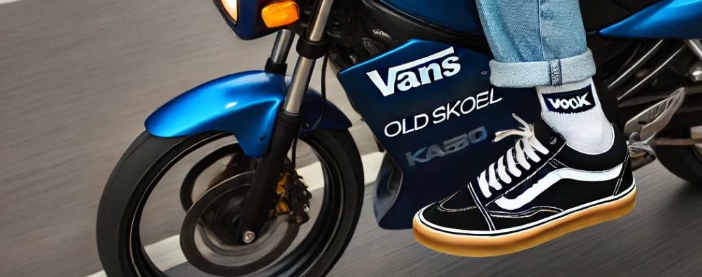 VANSのオールドスクール　ブラック/ガム（USA企画）はバイクもいけちゃう最強のスニーカー！サイズ感とコーデも？