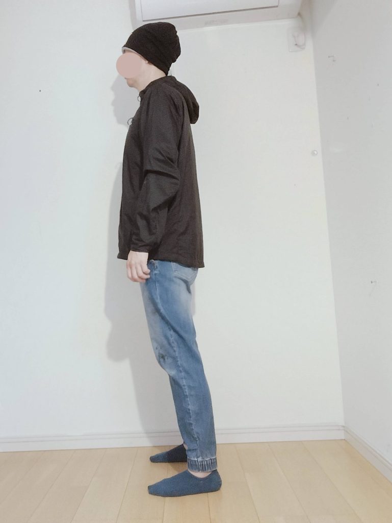 パタゴニアのフーディニジャケットのサイズ感、たたみ方、コーデ等レビュー！１８０センチ以上の大男