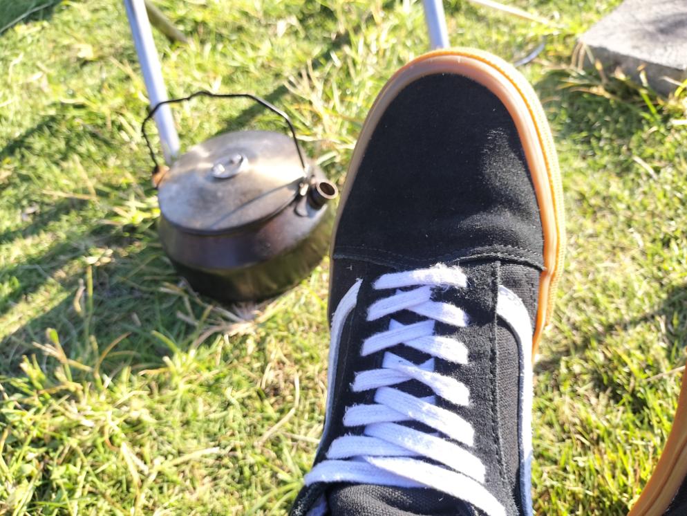 VANSのオールドスクール　ブラック/ガム（USA企画）はバイクもいけちゃう最強のスニーカー！サイズ感とコーデも？