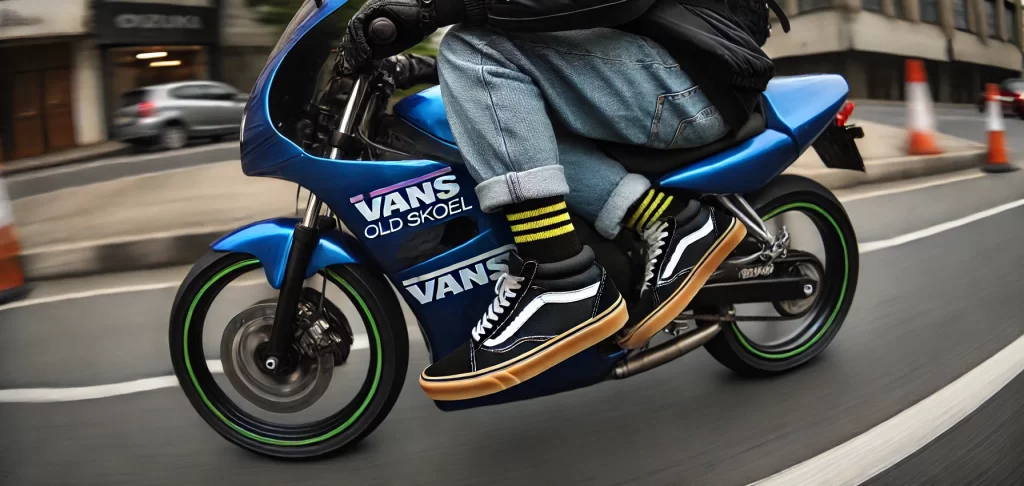 VANSのオールドスクール　ブラック/ガム（USA企画）はバイクもいけちゃう最強のスニーカー！サイズ感とコーデも？
