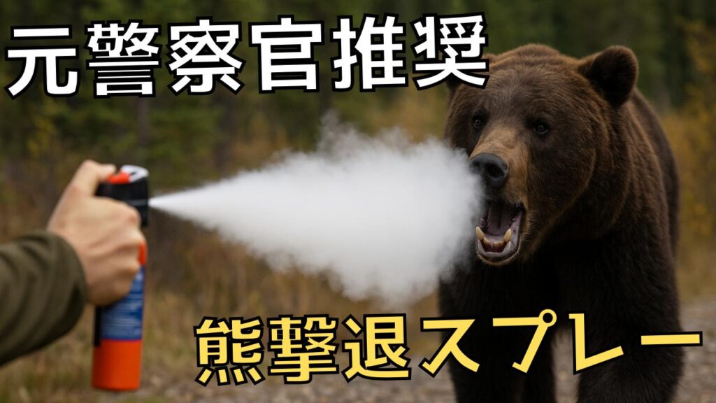 元警察官推奨！アウトドアでの熊・イノシシ対策と強盗・暴漢対策に最適なおすすめ防犯催涙スプレー