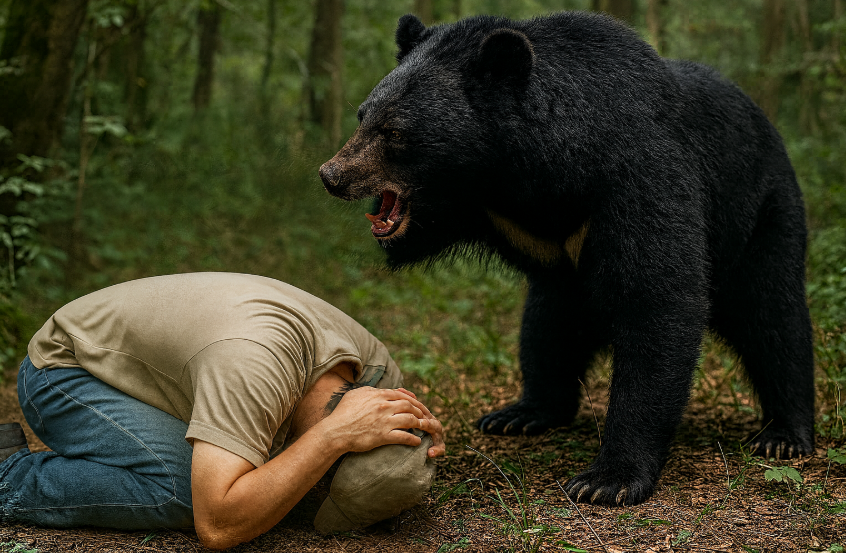 熊に遭遇したらどうする？｜ツキノワグマに襲われた時の体勢と対処法【登山・渓流釣り】