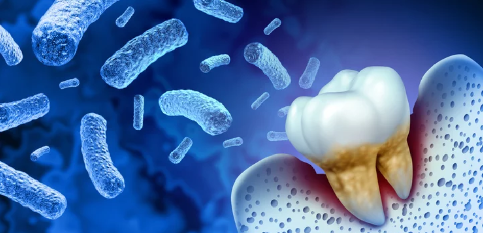 中年男性の歯の健康寿命を守るセルフケア　歯周病や歯槽膿漏を予防し電動歯ブラシやフロスでケアするイメージ